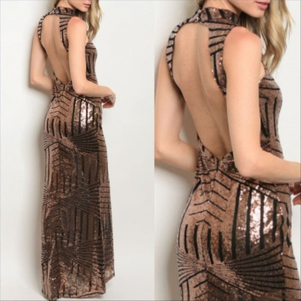 JULIA - Formal Dress Gown Sequin - Picture 2 of 4